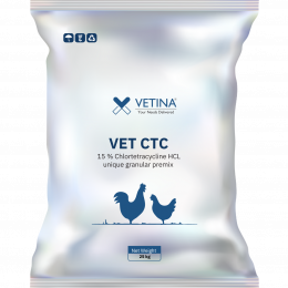 VET CTC15 % Chlortetracycline HCL Unique Granular Premix