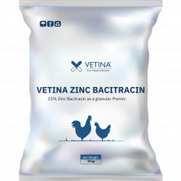 VETINA ZINC BACITRACIN 15 % Zinc Bacitracin as granular Premix