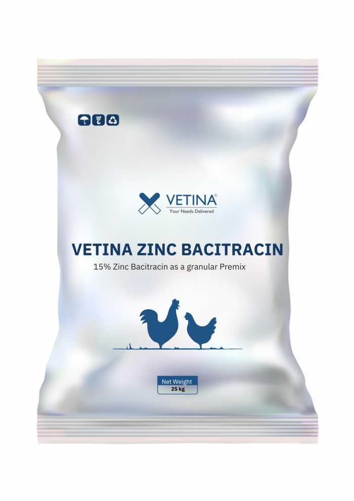 VETINA ZINC BACITRACIN 15 % Zinc Bacitracin as granular Premix